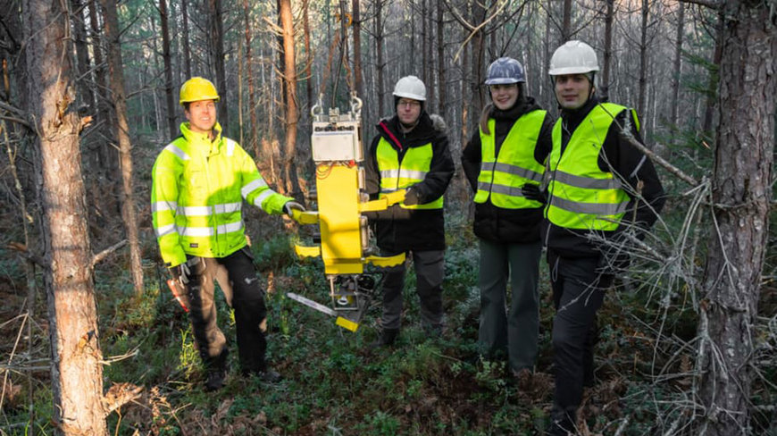 Mobil batterilösning stöttar drönare med fossilfri gallring av skog